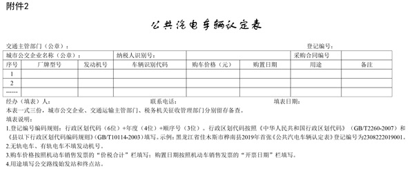 國家稅務總局：城市公交企業(yè)購置公共汽電車輛免征車輛購置稅